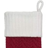 St. Nicholas Square 21 Inch Cable Knit Monogram Christmas Stocking