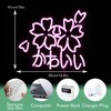 JLEWUINH Kawaii かわいいLed Neon Light Sign Japanese Cherry Blossoms Light