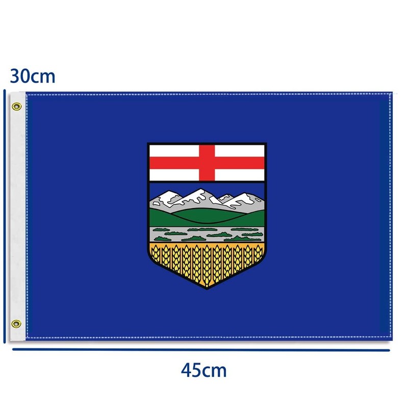 12×18 inch Alberta Flag,30×45 CM Small 100D Albertan Nautical Outdoor