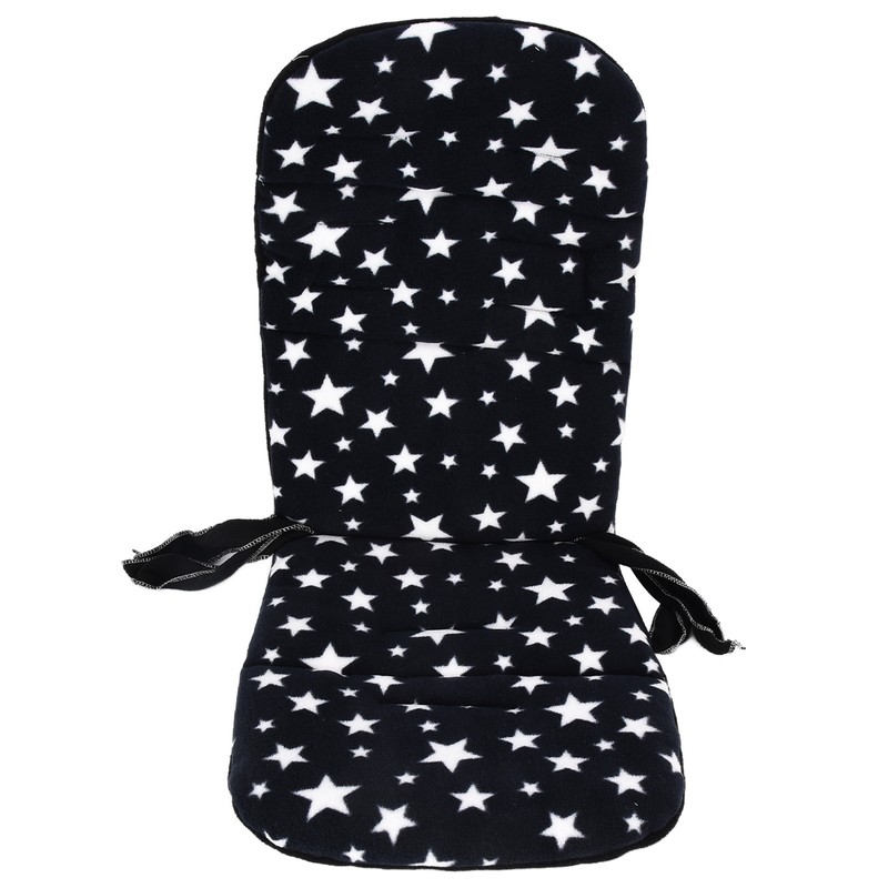 Baby Stroller Cushion Soft Flannel Star Pattern Universal Infant Trolley