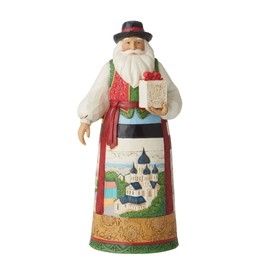 Enesco Jim Shore Heartwood Creek Christmas Around The World Baltic Santa Figurine, 7 Inch, Multicolor
