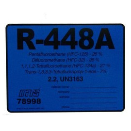 Pack of (10) R-448A / R448A HVAC/R Labels # 78998 Color Coded Refrigerant ID Labels