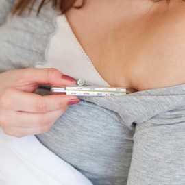 MAGICLULU 2Pc Glass Oral Temperature Adult Free Clinic Armpit Fast Reading Fever Indicator (℃ Large)