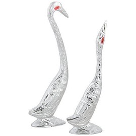 SAARTHI Metal Showpiece (8 x 6 x 18 cm, Silver)