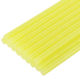 QUARKZMAN Pack of 16 Hot Glue Sticks 7 mm x 200 mm Mini Hot Glue Sticks Hot Glue Gun Glue Fabric for Repair Craft Decoration DIY Crafts Glitter Yellow