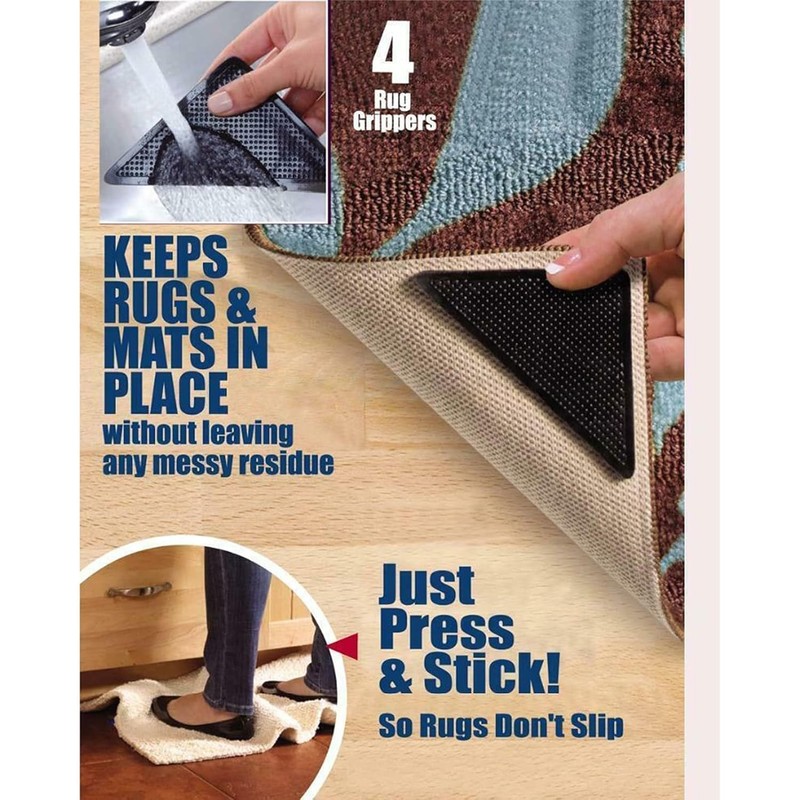 All in HERE 8PCS Rug Carpet MAT Grippers RUGGIES Non