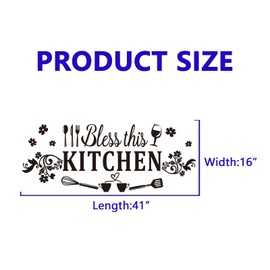 Bless Wall Stickers for Kitchen: Apply in Under 30 Min