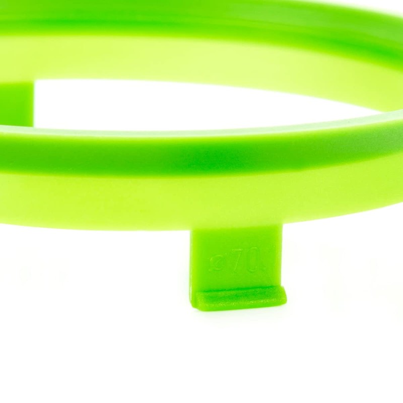 LST 4 x Centring Rings Distance Rings Light Green for