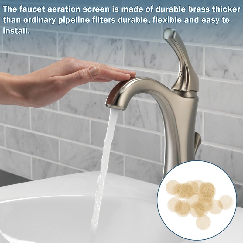 PLUMBING FAUCET AERATOR SCREENS BRASS Fits 13/16 in. faucet retainer