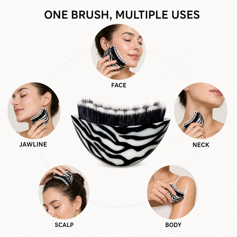 2-Pack Facial Massage Brush for Face & Neck Massage –