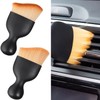 Luxiremi 2 Pack Car interior Cleaning Soft Brushes Dust and