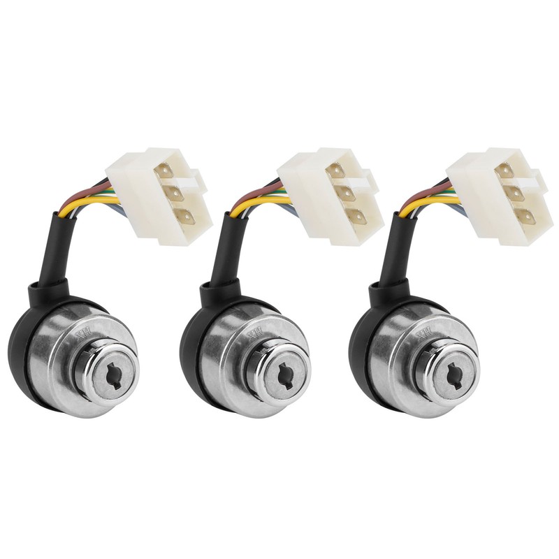 3Set 6 Wire Ignition Switch with Key for 188F/GX390/190F/GX420 Gasoline