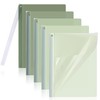 BAYTORY 5Pcs Clear Report Covers with Swing Clip, Plastic Folders