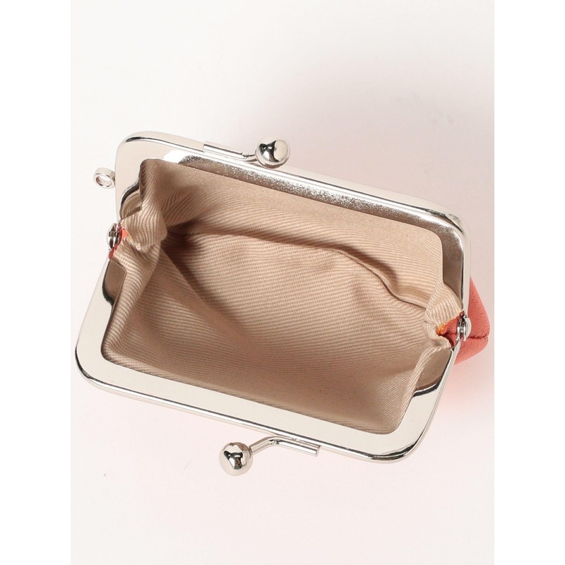 Beams Japan Matsunoya Cowhide Leather Mini Wallet Pouch, orange, ONE