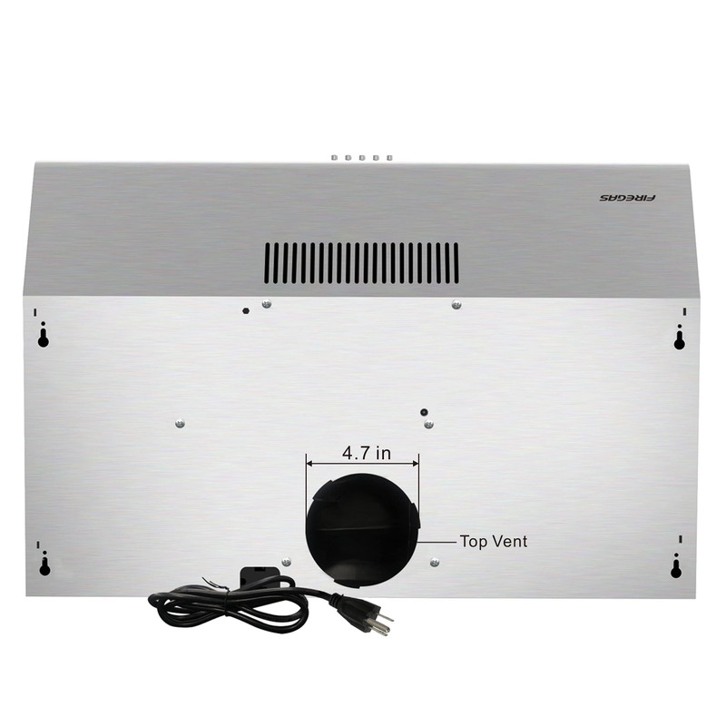 FIREGAS Under Cabinet Range Hood 36 inch with Ducted/Ductless Convertible,