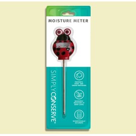 Simply Conserve AM Conservation Group Red Ladybug Indoor & Outdoor Soil Moisture Meter - Ladybug Themed Moisture Meter for Plants with Easy-to-Read Dial
