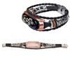 Leather Strap for Xiaomi 7 NFC Bracelet Metal Buckle Ethnic