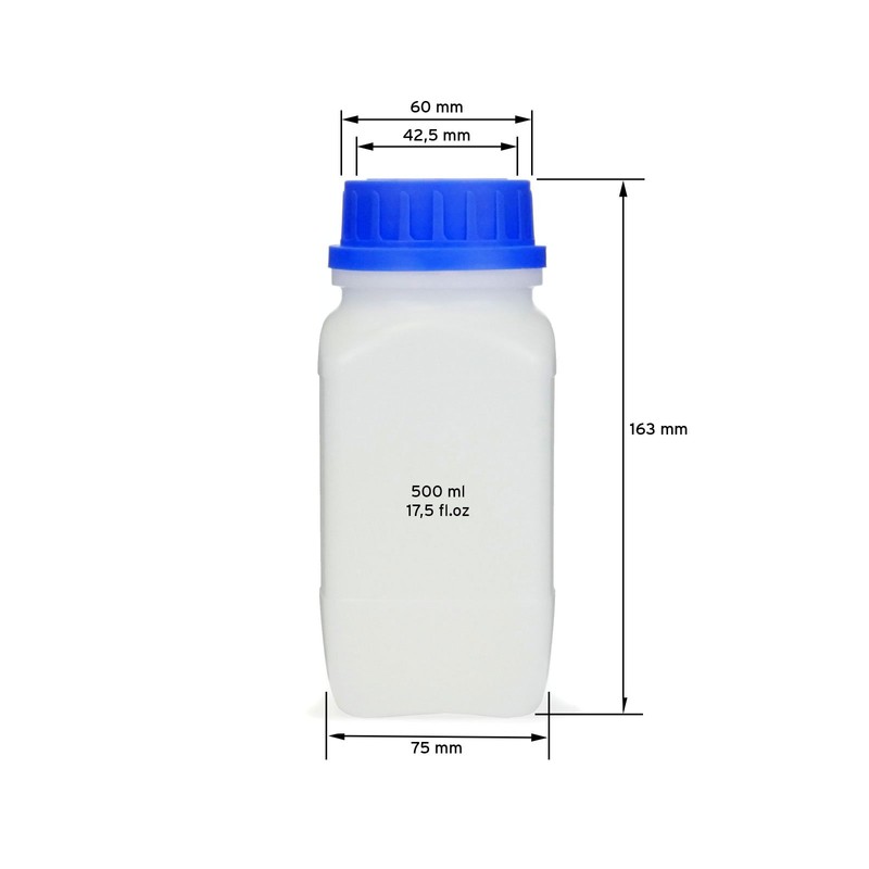 Octopus 5 x 500 ml Wide Mouth Bottles with Screw