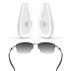 ToughAsNails Replacement Nose Pads Pieces for Oakley Contrail OO4147 Sunglasses Clear, Clear Nose Pads, One Size