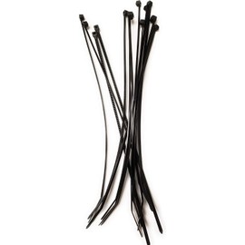 8" Black Nylon Cable Tie Width Self Locking Plastic Cable Wire Zip Ties UV Resistant (200)