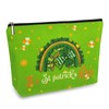 St Patricks Day Decorations Gifts Makeup Bag, Irish Gold Coins