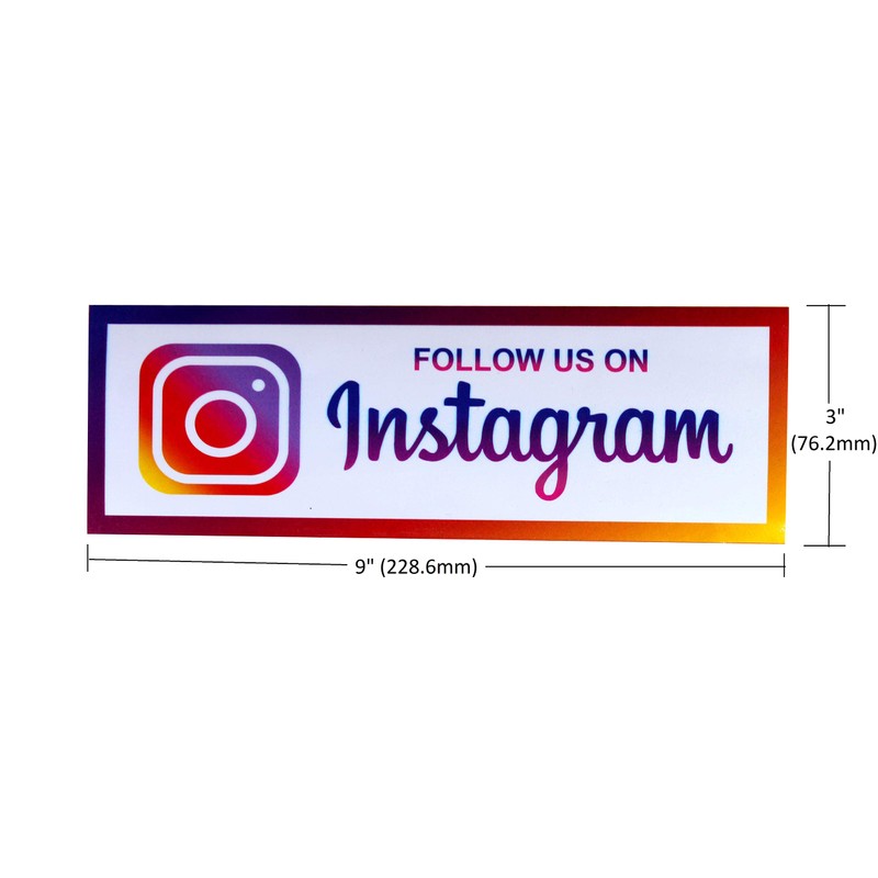 eSplanade Instagram Facebook Sign Sticker Combo (9 x 3') 2,