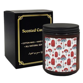 Mancheng-zi Amanita Mushroom Scented Candle, Mushroom Gifts for Women, Gifts for Mushroom Lovers, Mushroom Themed Gifts, Red Mushroom Scented Candles