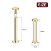 sourcing map 30Pack Brass Chicago Screws, 30x8mm Flat Head Screw