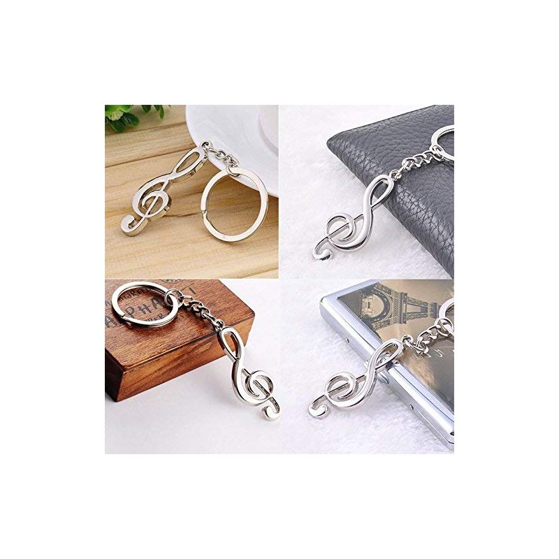 Seraphis Musical Note Treble Clef Keyring Guitar Instrument Musician Gift