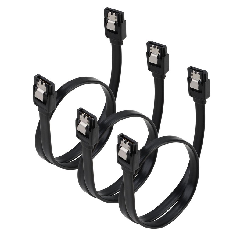 Tiryns 3 Pack SATA Cable III 6Gbps Straight HDD SDD