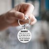 Yobent Nanny Christmas Appreciation Gifts Keyring for Women, Best Nanny