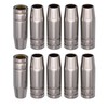 GZTIGWELD 10-Pack Conical Nozzle / Gas Nozzle Copper Accessory for