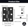 ZIUZI 16 Pcs Small Stainless Steel Door Hinges, 2 inch