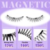 Magnetic Eyelashes Natural Look False Eyelashes 4 Pairs Reuseable Magnetic