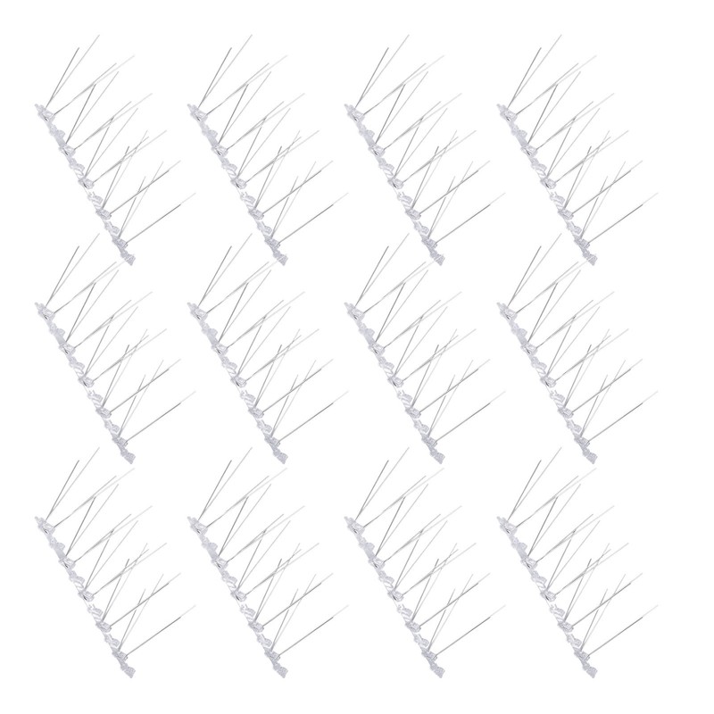 Bird Spikes 304 Stainless Steel Wire Rust Proof Plastic Base