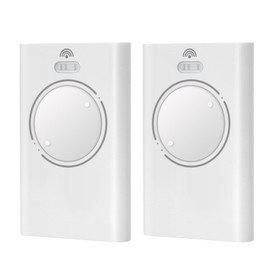 2PCS 868MHZ Garage Door Opener Hand Transmitter Compatible with FAAC Garage Remote 2 Channels FAAC XT4 868 SLH LR, XT4 868 SLH, XT2 868 SLH, XT2 868 SLH LR,White