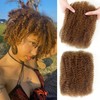 Afro Kinky-Curly Human Hair 10 Inch Honey Brown 4C Afro