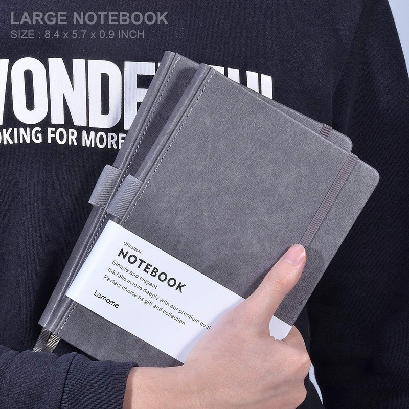 Lemome Thick Classic Notebook with Pen Loop - A5 College