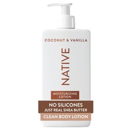 Native- Loción corporal que contiene humectantes de origen vegetal de origen natural para mujeres y hombres | Restaura la piel seca