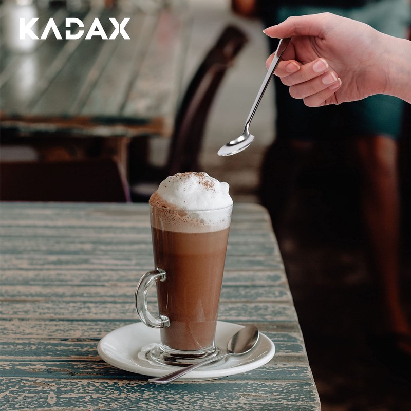 KADAX Long Stainless Steel Spoons, Set of 2, Spoons for