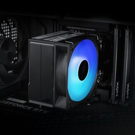 SAMA X30L CPU Air Cooler, 100mm ARGB Fan, 3 Direct-Touch Heatpipes, 180W TDP, Compact 92mm Height, Single Tower, Intel LGA 1700/1851, AMD AM4/AM5 Compatible