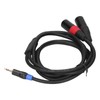 3.5mm Stereo Male to Dual 2 XLR Male Plug Connector