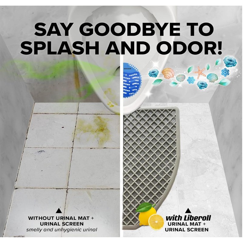 Urinal Mats (10Pack) -Urinal Screen Deodorizer(10 pack) Urinal Cakes Fresh
