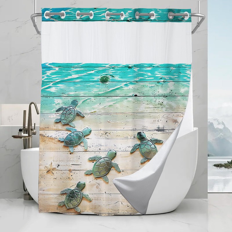 Final Friday Nautical Green Beach Sea Turtle Theme No Hook