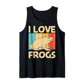 Cute Frog Design For Men Women Toad Catcher Pet Animal Lover Tank Top