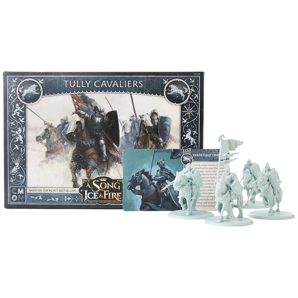 CMON A Song of Ice and Fire Tabletop Miniatures Game Tully Cavaliers Unit Box - Noble Knights of The North and Riverlands! Strategy Game for Adults, Ages 14+, 2+ Players, 45-60 Min Playtime, Made