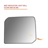 Blind Spot Detection Passenger Side Mirror Replacement for Toyota Tundra