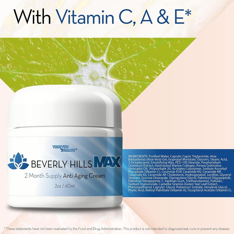 Beverly Hills Max Cream Suministro para 2 meses Crema antienvejecimiento