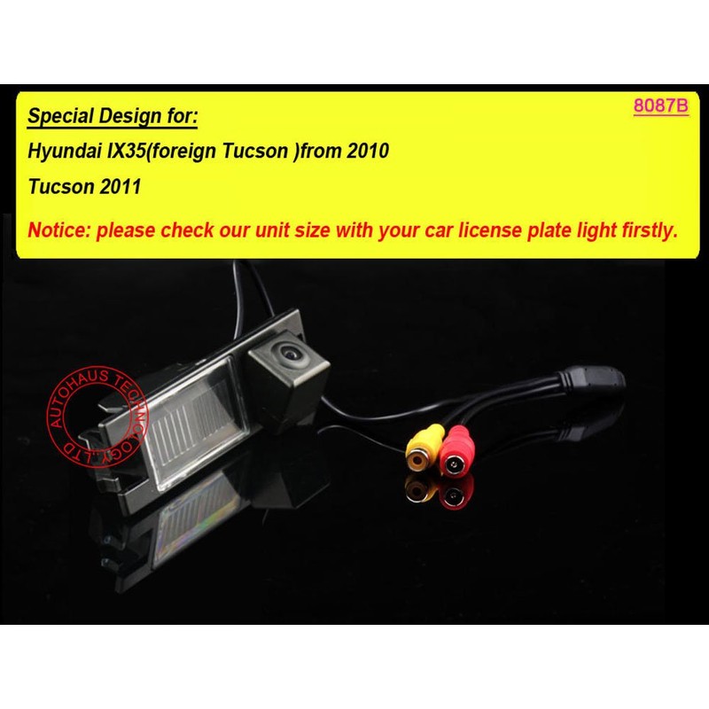 HD Backup Camera for Car, Waterproof Rear-View License Plate Car