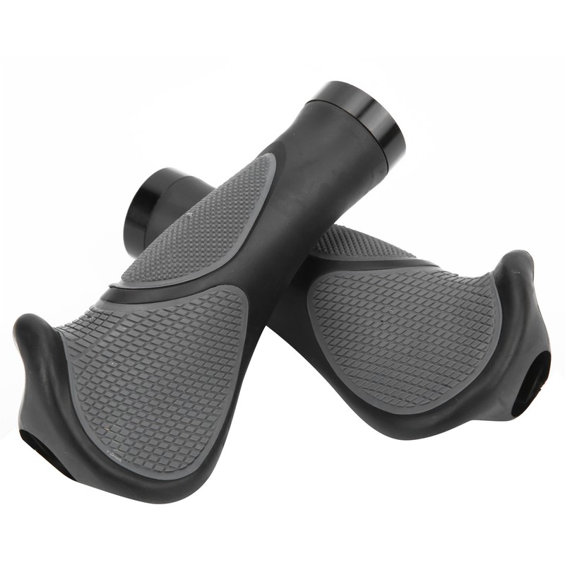 22.2mm Mountain Bike Horn Handlebars Bilateral Locking Rubber Handle Grips
